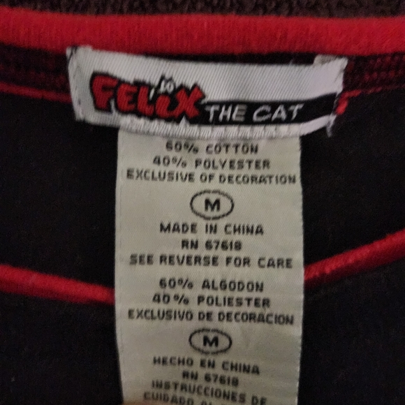 Vintage 80's Felix the cat woman's medium - Picture 3 of 5
